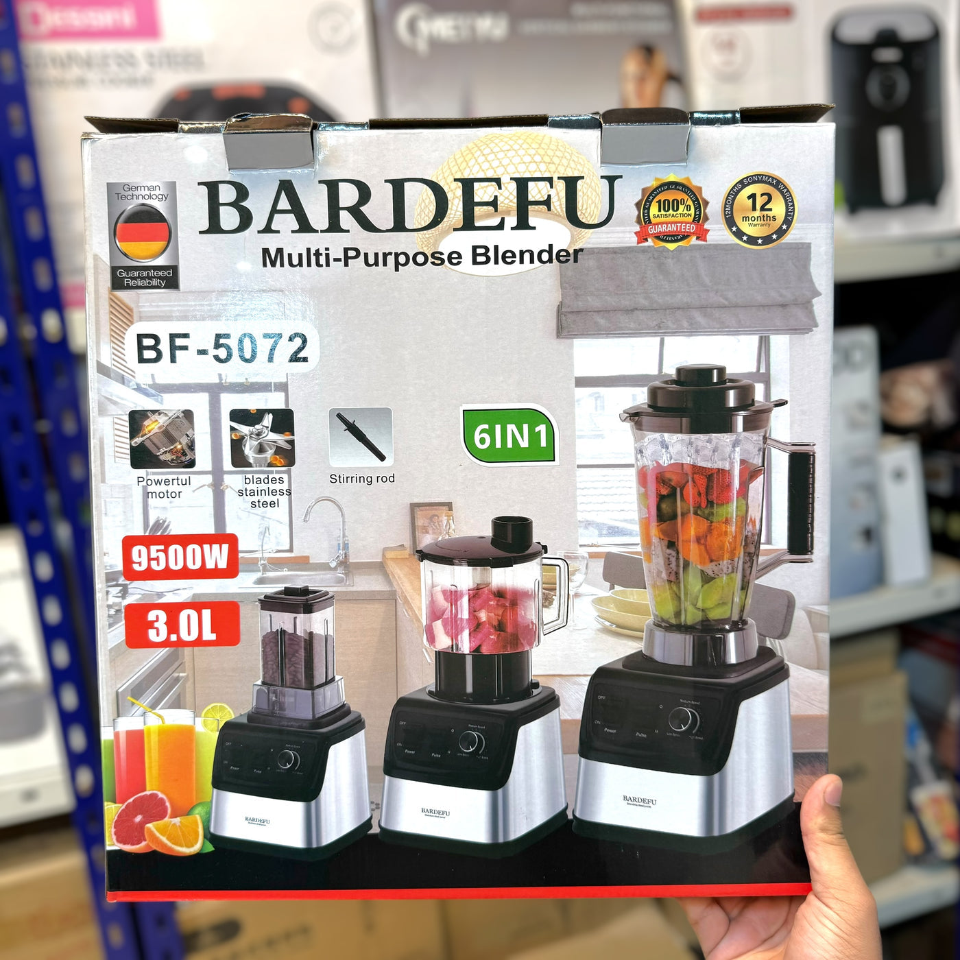 Bardefu 6-in-1 3L Powerful Blender Set